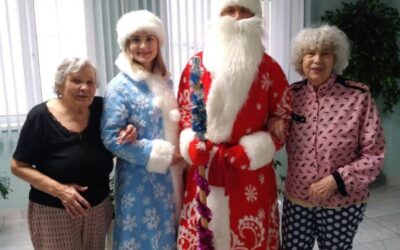 Акция «От всей души» в Могилевской ОКБ. Поздравления принимали пациенты терапевтического  отделения (для лечения участников ВОВ)